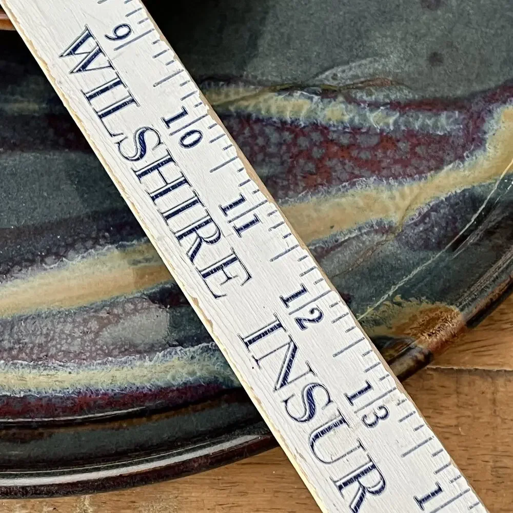 Art Studio Pottery Fairhaven Ceramic Chip Dip Platter 13